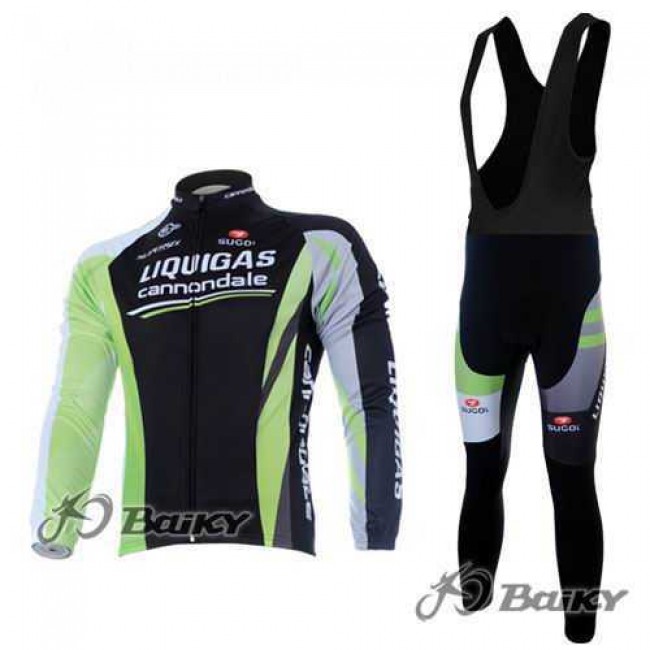 Liquigas Cannondale Pro Team Fahrradbekleidung Radteamtrikot Langarm+Lang Trägerhose Schwarz grün L6NKE Liquigas Cannondale Pro Team Fahrradbekleidung Radteamtrikot Langarm+Lang Trägerhose Schwarz grün L6NKE