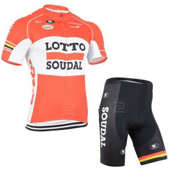 2015 Lotto Soudal Fahrradbekleidung Radteamtrikot Kurzarm+Kurz Radhose IMVY2 2015 Lotto Soudal Fahrradbekleidung Radteamtrikot Kurzarm+Kurz Radhose IMVY2