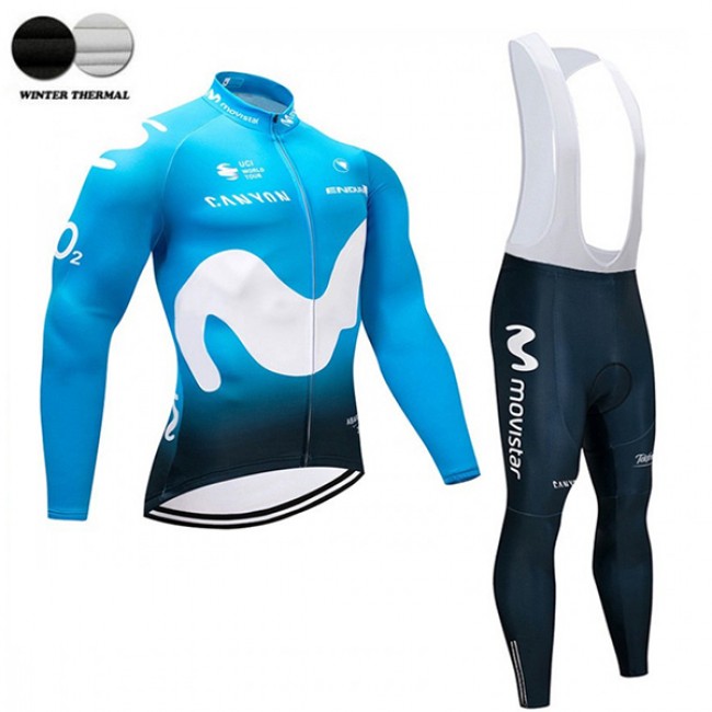 2018 Movistar Team Winter Fahrradbekleidung Radtrikot Langarm+Lang Trägerhose QK0FS 2018 Movistar Team Winter Fahrradbekleidung Radtrikot Langarm+Lang Trägerhose QK0FS