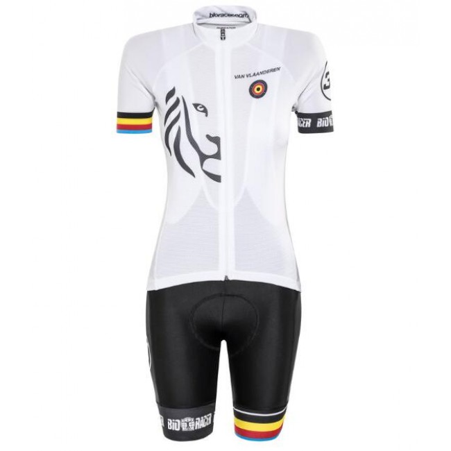 Bioracer Van Vlaanderen Damen weiß Schwarz 2018 Fahrradbekleidung Radtrikot Satz Kurzarm+Kurz Trägerhose GHXBW Bioracer Van Vlaanderen Damen weiß Schwarz 2018 Fahrradbekleidung Radtrikot Satz Kurzarm+Kurz Trägerhose GHXBW