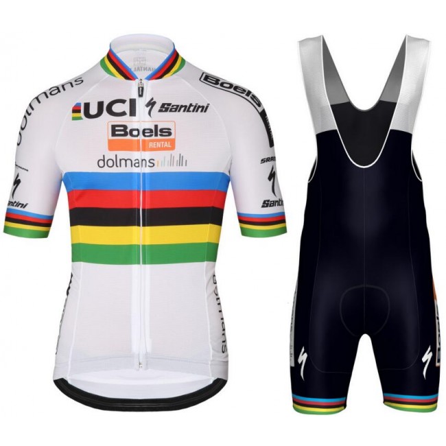 Boels Dolmans 2018 World Champion Fahrradbekleidung Radtrikot Satz Kurzarm+Kurz Trägerhose JOI4L Boels Dolmans 2018 World Champion Fahrradbekleidung Radtrikot Satz Kurzarm+Kurz Trägerhose JOI4L