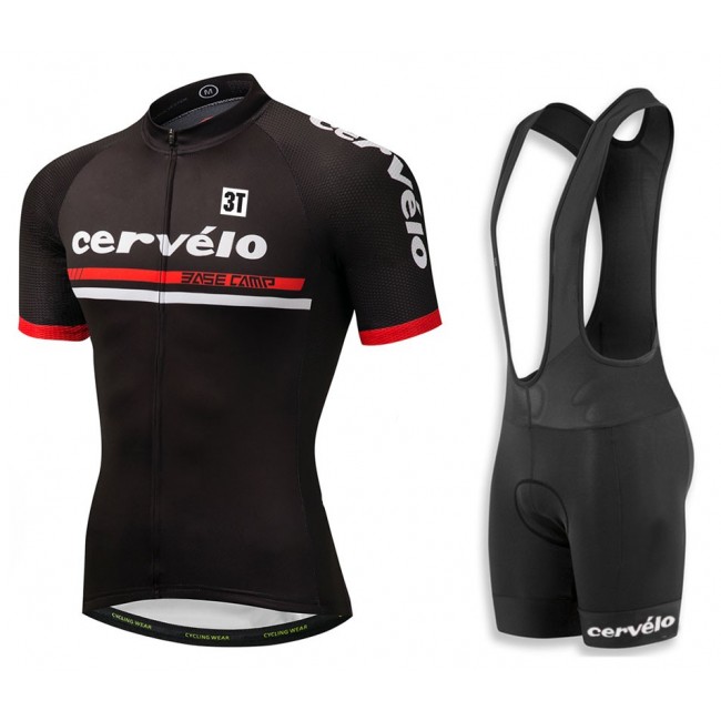 2018 Cervelo 3T Schwarz Fahrradbekleidung Radtrikot Satz Kurzarm+Kurz Trägerhose RYE8P 2018 Cervelo 3T Schwarz Fahrradbekleidung Radtrikot Satz Kurzarm+Kurz Trägerhose RYE8P
