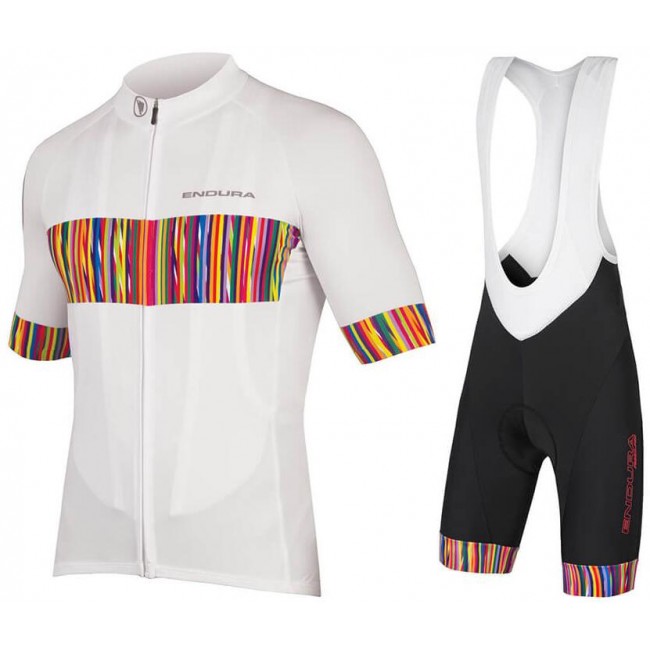 ENDURA Graphics Pinstripe Fahrradbekleidung Radtrikot Satz Kurzarm+Kurz Trägerhose BOO71 ENDURA Graphics Pinstripe Fahrradbekleidung Radtrikot Satz Kurzarm+Kurz Trägerhose BOO71