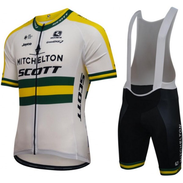 Mitchelton Scott 2018-Australian Champion Fahrradbekleidung Radtrikot Satz Kurzarm+Kurz Trägerhose ECTI9 Mitchelton Scott 2018-Australian Champion Fahrradbekleidung Radtrikot Satz Kurzarm+Kurz Trägerhose ECTI9