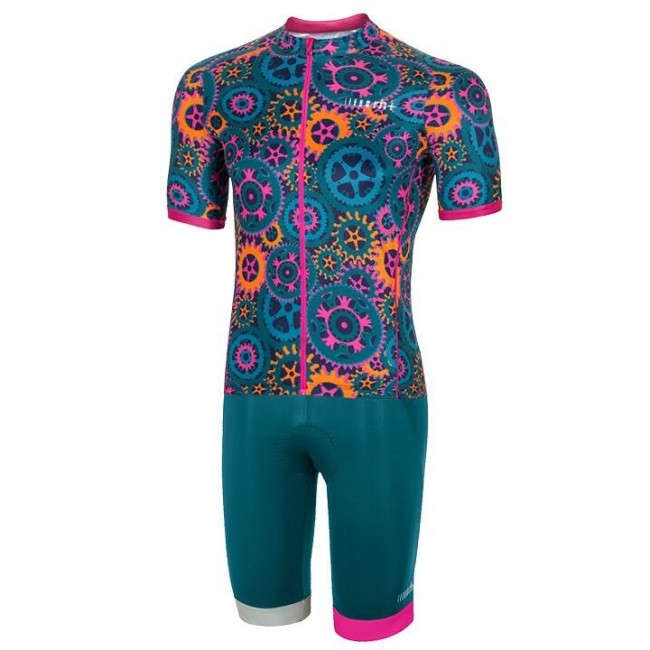 RH+ Powers pink Fahrradbekleidung Radtrikot Satz Kurzarm+Kurz Trägerhose 01UA8 RH+ Powers pink Fahrradbekleidung Radtrikot Satz Kurzarm+Kurz Trägerhose 01UA8