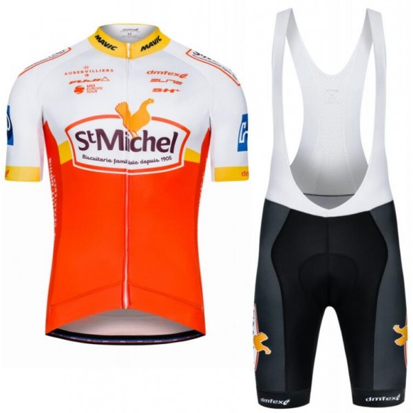 SAINT MICHEL AUBER 93 Fahrradbekleidung Radtrikot Satz Kurzarm+Kurz Trägerhose LZAM0 SAINT MICHEL AUBER 93 Fahrradbekleidung Radtrikot Satz Kurzarm+Kurz Trägerhose LZAM0