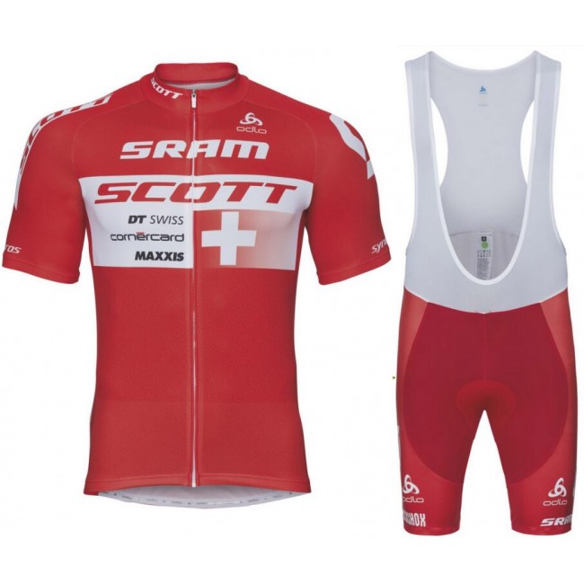 Scott Sram 2018 Swiss Fahrradbekleidung Radtrikot Satz Kurzarm+Kurz Trägerhose 2TPRI Scott Sram 2018 Swiss Fahrradbekleidung Radtrikot Satz Kurzarm+Kurz Trägerhose 2TPRI