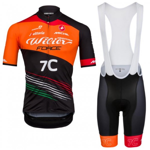 TEAM WILIER FORCE 7C 2018 Fahrradbekleidung Radtrikot Satz Kurzarm+Kurz Trägerhose 37CNT TEAM WILIER FORCE 7C 2018 Fahrradbekleidung Radtrikot Satz Kurzarm+Kurz Trägerhose 37CNT