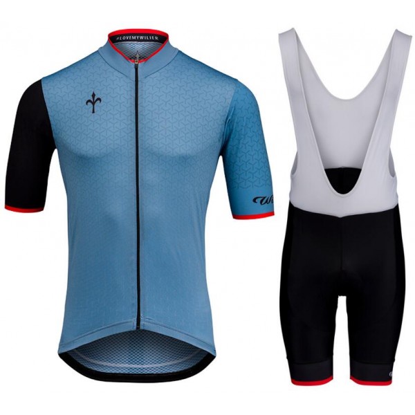 Wilier GRINTA blau Fahrradbekleidung Radtrikot Satz Kurzarm+Kurz Trägerhose 15LVI Wilier GRINTA blau Fahrradbekleidung Radtrikot Satz Kurzarm+Kurz Trägerhose 15LVI