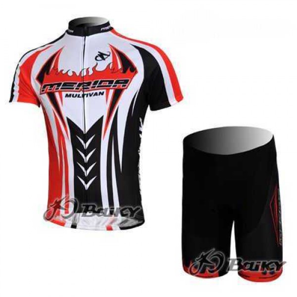 Merida Multivan Flex Stay Radbekleidung Radtrikot Kurzarm und Fahrradhosen Kurz Schwarz Rot 290KM Merida Multivan Flex Stay Radbekleidung Radtrikot Kurzarm und Fahrradhosen Kurz Schwarz Rot 290KM