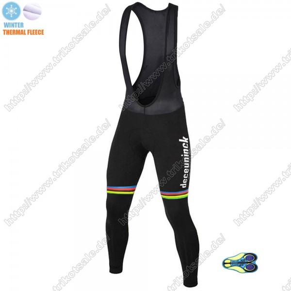 Winter Thermal Fleece Deceuninck quick step 2021 UCI World Champion Lang Trägerhose Online MLWPS