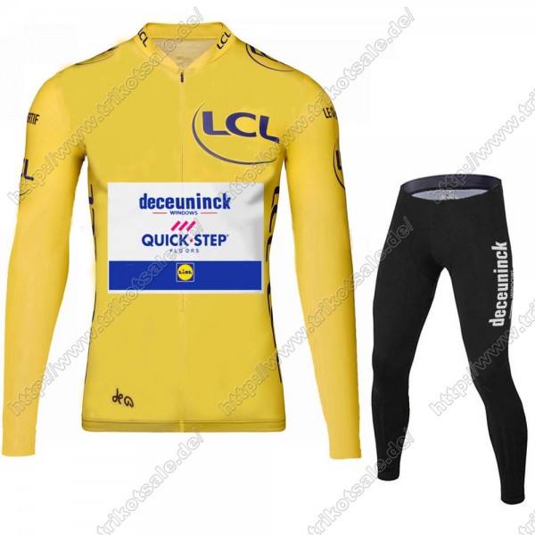 Deceuninck quick step 2021 Tour De France Fahrradbekleidung Radtrikot Langarm+Lang Trägerhose RBUJU Deceuninck quick step 2021 Tour De France Fahrradbekleidung Radtrikot Langarm+Lang Trägerhose RBUJU