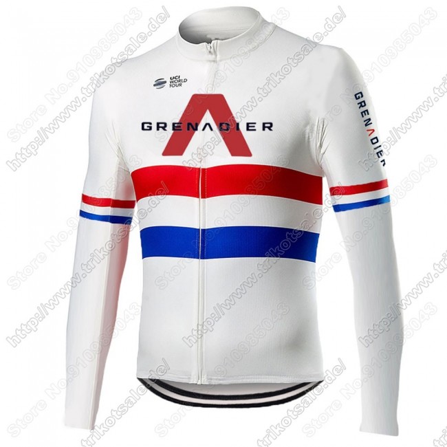 Team INEOS Grenadier 2021 Fahrradbekleidung Radtrikot Langarm WREEY Team INEOS Grenadier 2021 Fahrradbekleidung Radtrikot Langarm WREEY