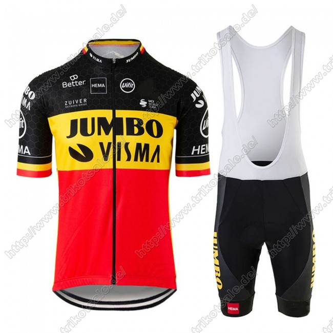Jumbo Visma 2021 Beligum Fahrradbekleidung Radteamtrikot Kurzarm+Kurz Radhose Kaufen MUVPC Jumbo Visma 2021 Beligum Fahrradbekleidung Radteamtrikot Kurzarm+Kurz Radhose Kaufen MUVPC