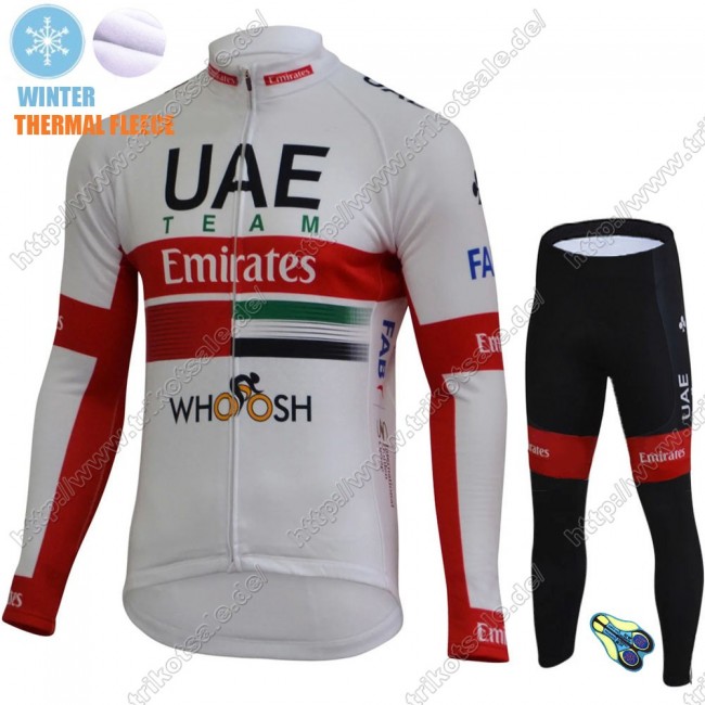 UAE EMIRATES Winter Thermal Fleece Pro Team 2021 Fahrradbekleidung Radtrikot Langarm+Pants MBXRM UAE EMIRATES Winter Thermal Fleece Pro Team 2021 Fahrradbekleidung Radtrikot Langarm+Pants MBXRM