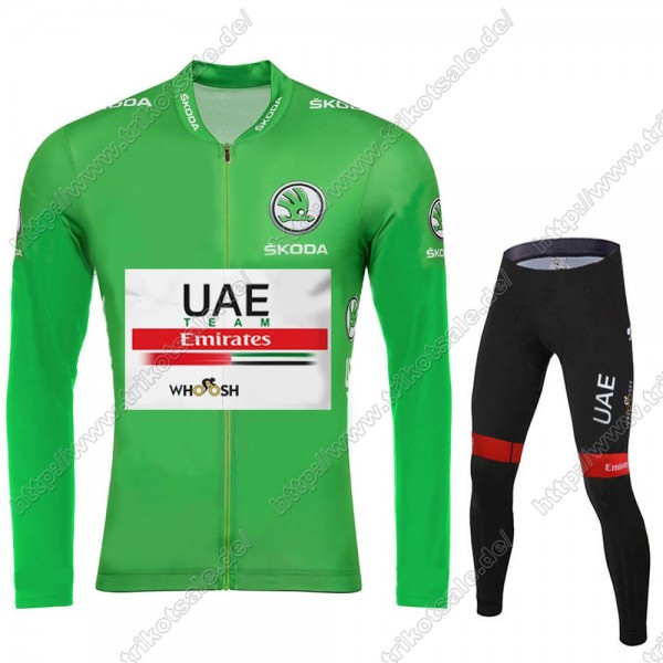 UAE EMIRATES Tour De France 2021 Fahrradbekleidung Radtrikot Langarm+Lang Trägerhose LSSQT UAE EMIRATES Tour De France 2021 Fahrradbekleidung Radtrikot Langarm+Lang Trägerhose LSSQT