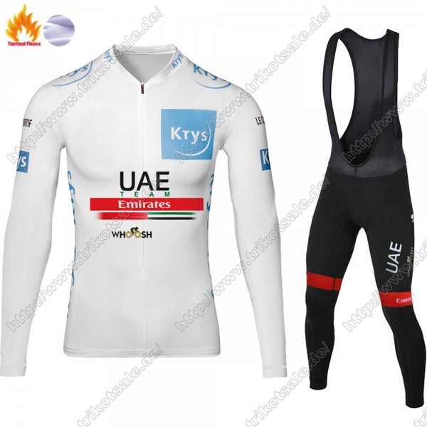 Winter Thermal Fleece UAE EMIRATES Tour De France 2021 Fahrradbekleidung Radtrikot Langarm+Lang Trägerhose ZGMMT Winter Thermal Fleece UAE EMIRATES Tour De France 2021 Fahrradbekleidung Radtrikot Langarm+Lang Trägerhose ZGMMT