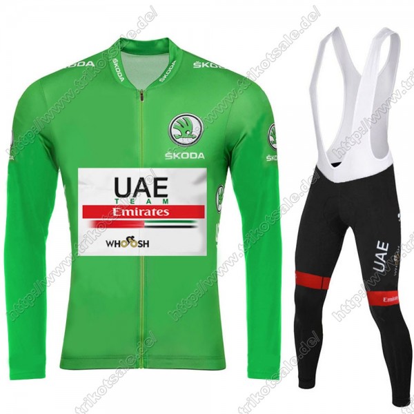 UAE EMIRATES Tour De France 2021 Fahrradbekleidung Radtrikot Langarm+Lang Trägerhose VXSOB UAE EMIRATES Tour De France 2021 Fahrradbekleidung Radtrikot Langarm+Lang Trägerhose VXSOB