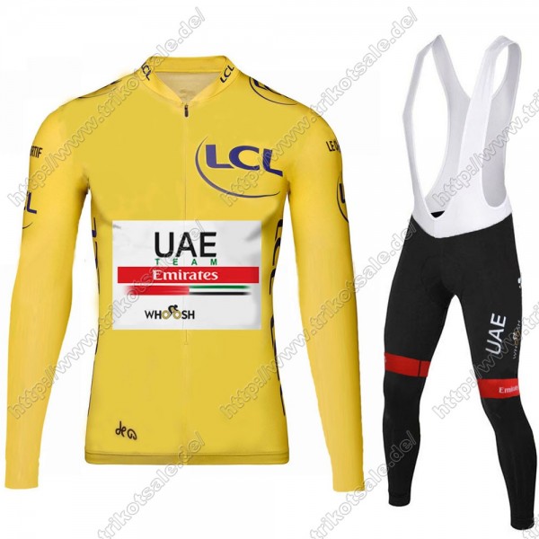 UAE EMIRATES Tour De France 2021 Fahrradbekleidung Radtrikot Langarm+Lang Trägerhose YQTHW UAE EMIRATES Tour De France 2021 Fahrradbekleidung Radtrikot Langarm+Lang Trägerhose YQTHW
