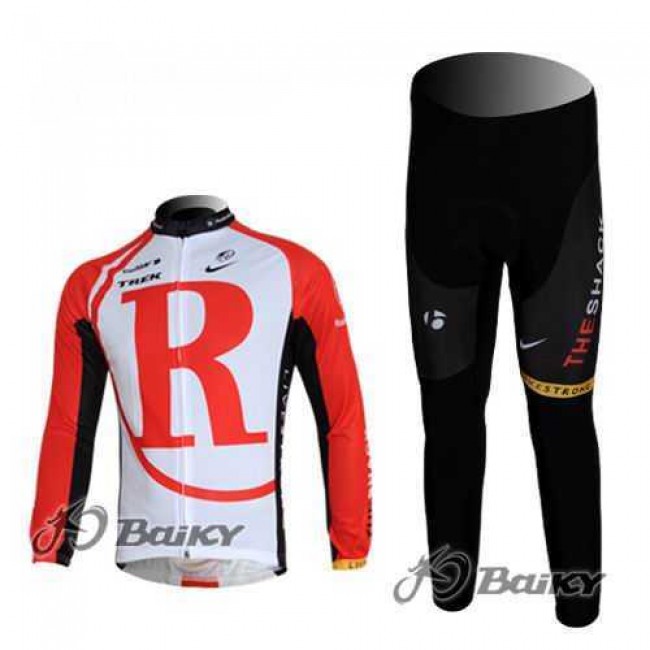 RidioShack Trek Fahrradtrikot Radbekleidung Langarm+Lang Fahrradhose Rot BLWJD RidioShack Trek Fahrradtrikot Radbekleidung Langarm+Lang Fahrradhose Rot BLWJD