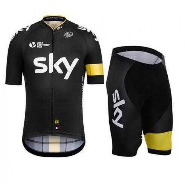 2016 SKY gelb Fahrradbekleidung Radtrikot Kurzarm+Kurz Radhose CC1AE 2016 SKY gelb Fahrradbekleidung Radtrikot Kurzarm+Kurz Radhose CC1AE