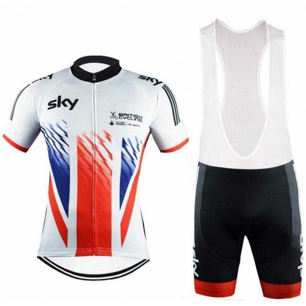 2016 SKY British Fahrradbekleidung Radteamtrikot Kurzarm+Kurz Radhose Kaufen Rot weiß Schwarz AHXAD 2016 SKY British Fahrradbekleidung Radteamtrikot Kurzarm+Kurz Radhose Kaufen Rot weiß Schwarz AHXAD