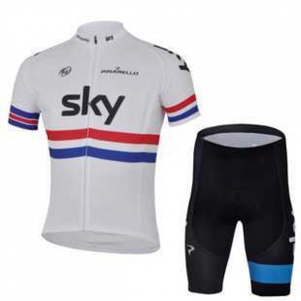 2013 Teams Sky Radbekleidung Radtrikot Kurzarm und Fahrradhosen Kurzje weiß blau Schwarz 0NWTS 2013 Teams Sky Radbekleidung Radtrikot Kurzarm und Fahrradhosen Kurzje weiß blau Schwarz 0NWTS