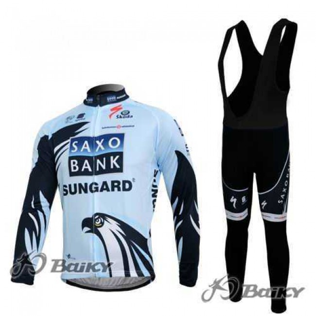 Saxo Bank Sungard Pro Team Fahrradbekleidung Radteamtrikot Langarm+Lang Trägerhose weiß Schwarz JKWZI Saxo Bank Sungard Pro Team Fahrradbekleidung Radteamtrikot Langarm+Lang Trägerhose weiß Schwarz JKWZI