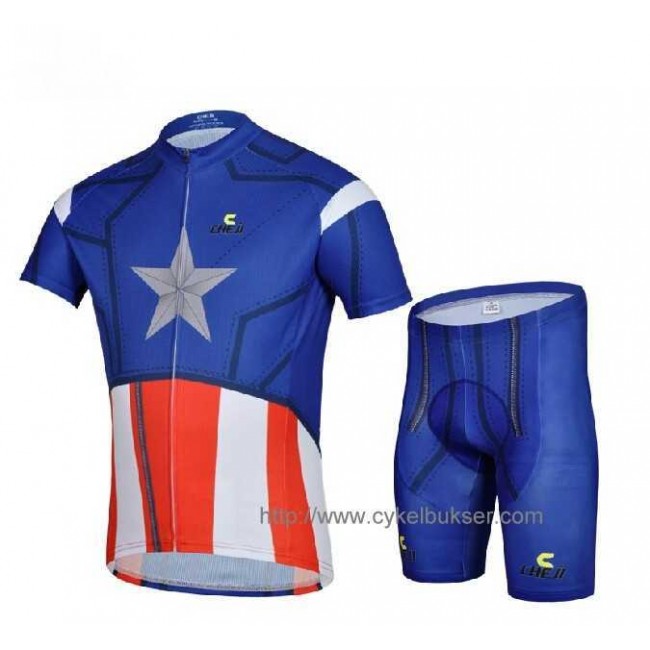 Captain America Radbekleidung Radtrikot Kurzarm und Fahrradhosen Kurz LH0RV Captain America Radbekleidung Radtrikot Kurzarm und Fahrradhosen Kurz LH0RV