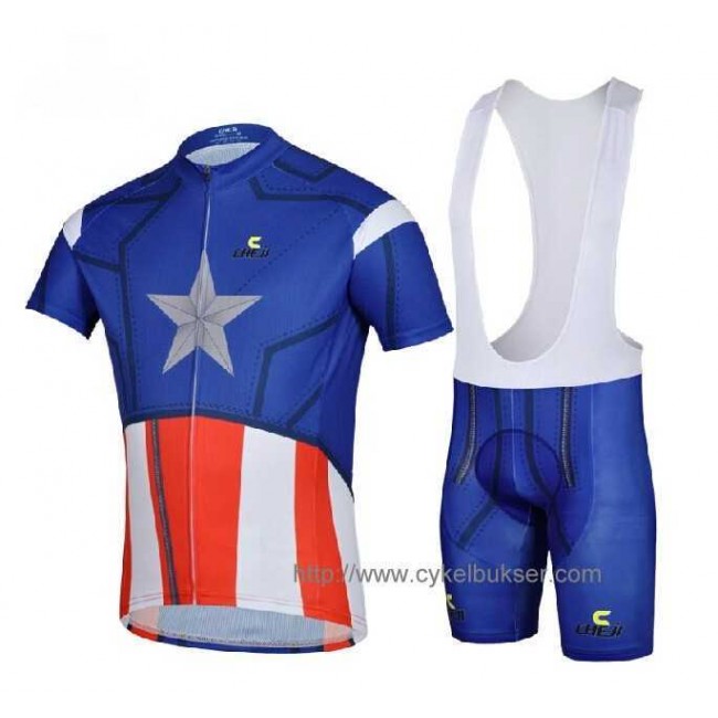 Captain America Fahrradbekleidung Radteamtrikot Kurzarm+Kurz Radhose Kaufen VVVQ3 Captain America Fahrradbekleidung Radteamtrikot Kurzarm+Kurz Radhose Kaufen VVVQ3