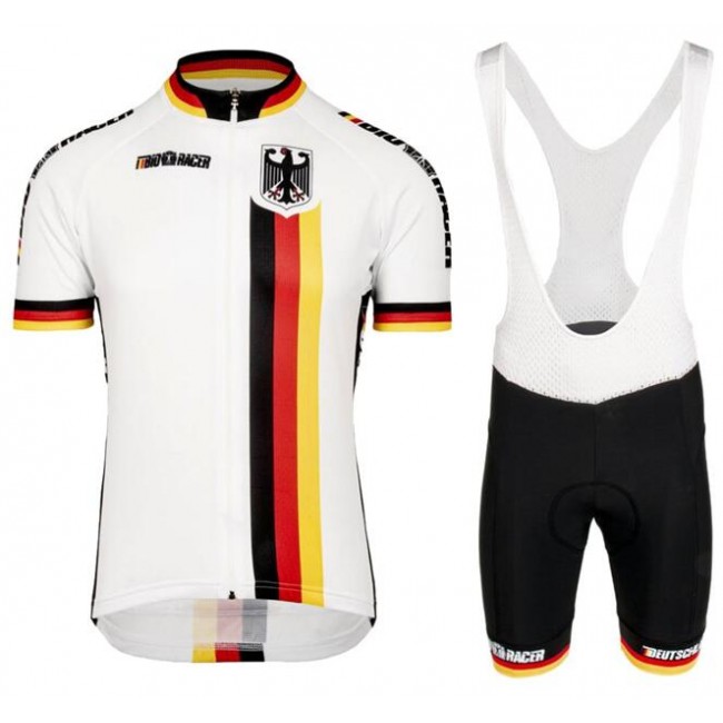 DEUTSCHLAND BDR 2020 Fahrradbekleidung Set Radtrikot kurzarm+Trägerhose-BioRacer Radsport-National-Team DEUTSCHLAND BDR 2020 Fahrradbekleidung Set Radtrikot kurzarm+Trägerhose-BioRacer Radsport-National-Team