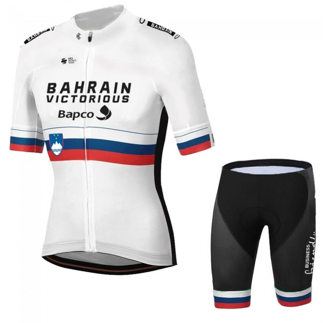 Weiß Slovenia Tour De France Bahrain Victorious 2021 Kurz Fahrradhose 101 Weiß Slovenia Tour De France Bahrain Victorious 2021 Kurz Fahrradhose 101