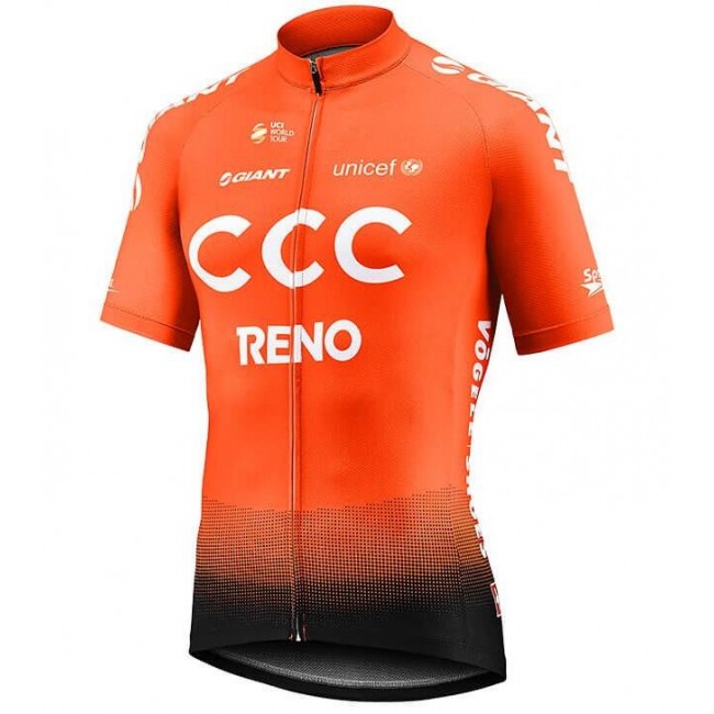 CCC Team Reno Orange 2019 Fahrradbekleidung Radtrikot ADDJW CCC Team Reno Orange 2019 Fahrradbekleidung Radtrikot ADDJW