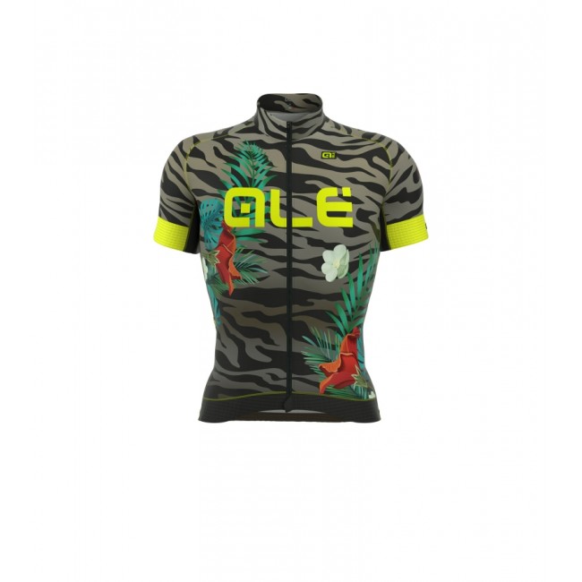ALE PRR FLOWERS Fahrradbekleidung Radtrikot grijs BN6IQ ALE PRR FLOWERS Fahrradbekleidung Radtrikot grijs BN6IQ