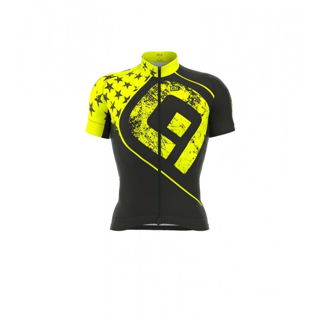 ALE PRR STARS Fahrradbekleidung Radtrikot fluo gelb 33K96 ALE PRR STARS Fahrradbekleidung Radtrikot fluo gelb 33K96