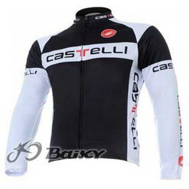 Castelli Pro Team Radtrikot Langarm weiß Schwarz IGDPT Castelli Pro Team Radtrikot Langarm weiß Schwarz IGDPT