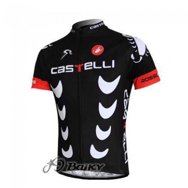 Castelli Pro Team Fahrradtrikot Radsport Schwarz 74DAE Castelli Pro Team Fahrradtrikot Radsport Schwarz 74DAE