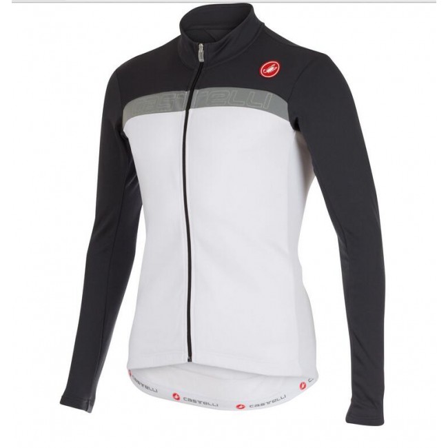 2016 Castelli Criterium Fahrradbekleidung Radtrikot Langarmen weiß Schwarz HVMGQ 2016 Castelli Criterium Fahrradbekleidung Radtrikot Langarmen weiß Schwarz HVMGQ