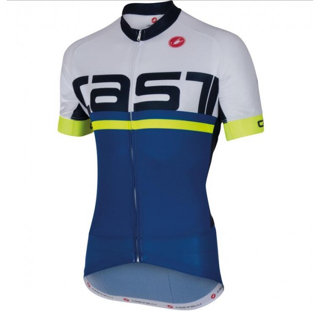2016 Castelli Meta Fahrradbekleidung Radtrikot blau weiß 9NAUT 2016 Castelli Meta Fahrradbekleidung Radtrikot blau weiß 9NAUT
