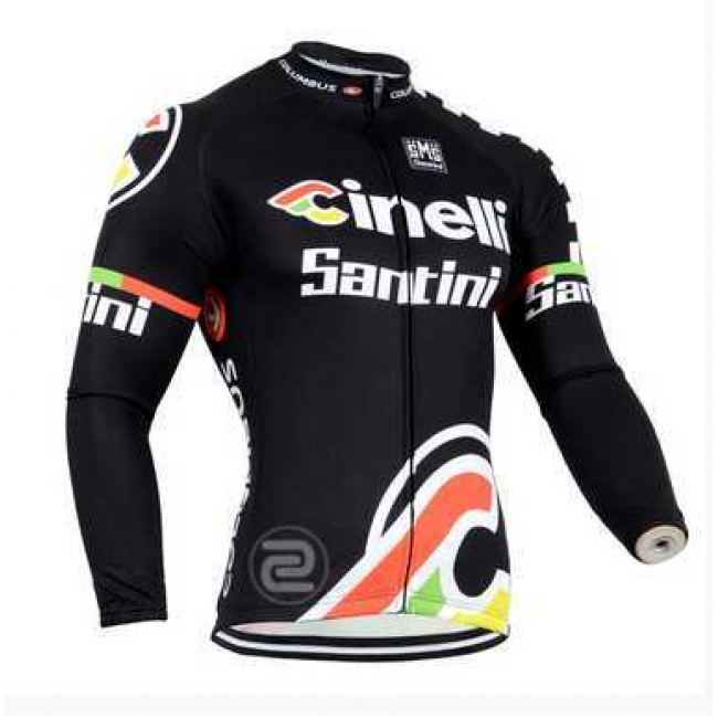 2014 Cinelli Fahrradbekleidung Radtrikot Langarm Schwarz 42K1D 2014 Cinelli Fahrradbekleidung Radtrikot Langarm Schwarz 42K1D