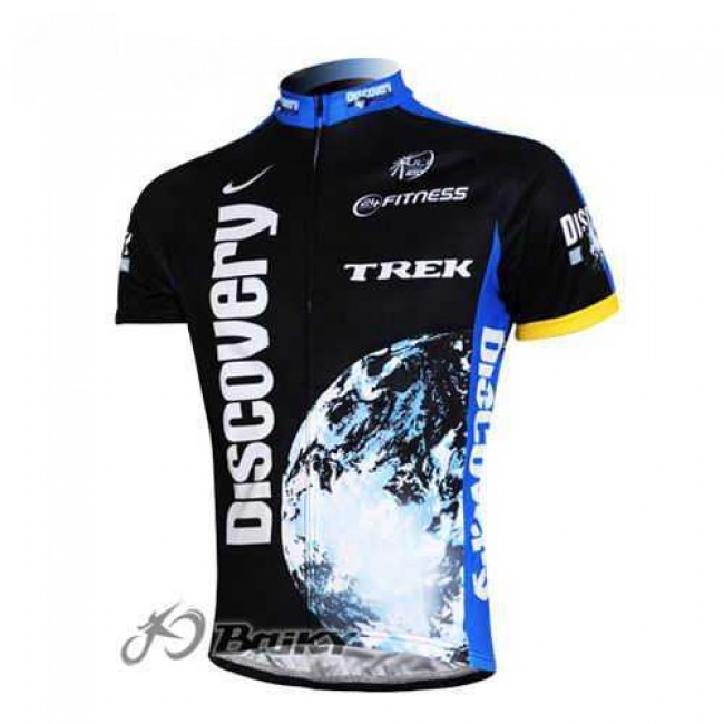 Discovery Channel Trek Pro Team Fahrradtrikot Radsport Schwarz blau 2FHR2 Discovery Channel Trek Pro Team Fahrradtrikot Radsport Schwarz blau 2FHR2