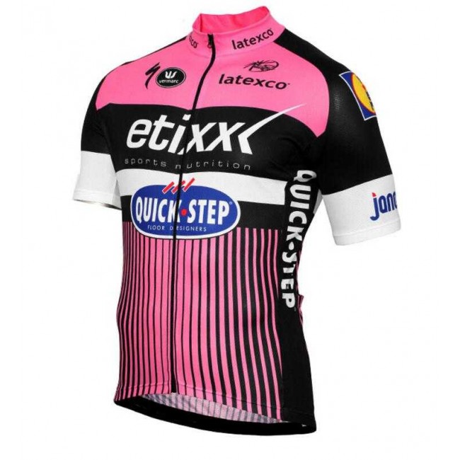 2016 Etixx Quick step Fahrradtrikot Radsport roze FAUZF 2016 Etixx Quick step Fahrradtrikot Radsport roze FAUZF
