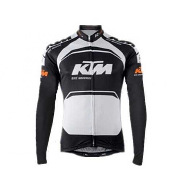 2015 KTM Pro team Schwarz weiß lange mouw 7NGF4 2015 KTM Pro team Schwarz weiß lange mouw 7NGF4