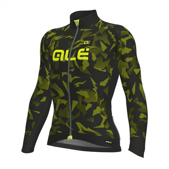 Ale PRR Glass-gelb Fahrradbekleidung Radtrikot Langarm 5Y0CY Ale PRR Glass-gelb Fahrradbekleidung Radtrikot Langarm 5Y0CY