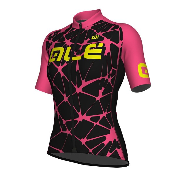 Damen Ale Solid Cracle-Schwarz roze Fahrradbekleidung Radtrikot 5W8RF Damen Ale Solid Cracle-Schwarz roze Fahrradbekleidung Radtrikot 5W8RF