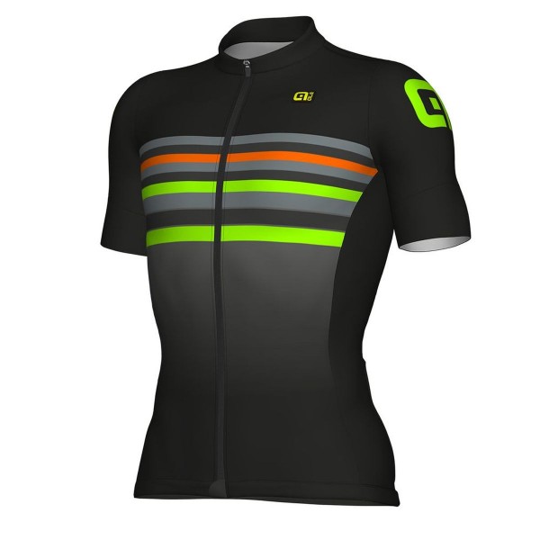 Ale Formula 1.0 Stripe-Schwarz grün Fahrradbekleidung Radtrikot 95VEU Ale Formula 1.0 Stripe-Schwarz grün Fahrradbekleidung Radtrikot 95VEU