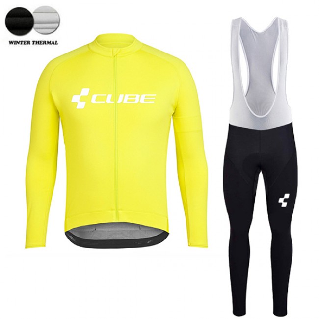 2018 Cube gelb Winter Fahrradbekleidung Set Langarmtrikot+Lange Trägerhose 3UNQK 2018 Cube gelb Winter Fahrradbekleidung Set Langarmtrikot+Lange Trägerhose 3UNQK