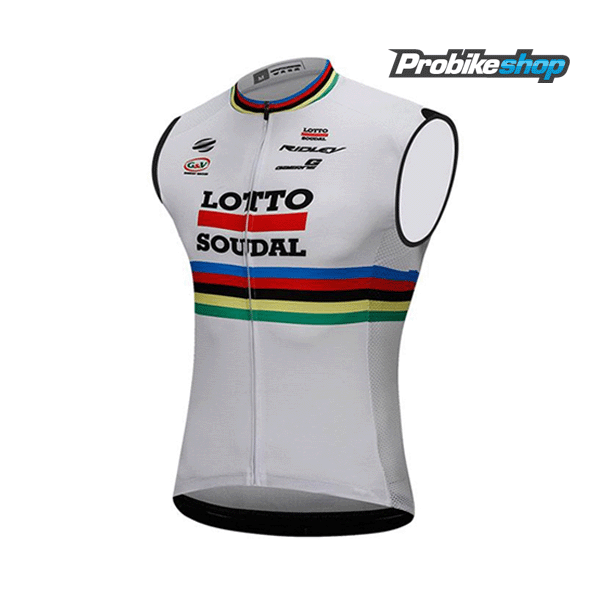 2018 Lotto Soudal weiß Mouwloze 2SJR3 2018 Lotto Soudal weiß Mouwloze 2SJR3