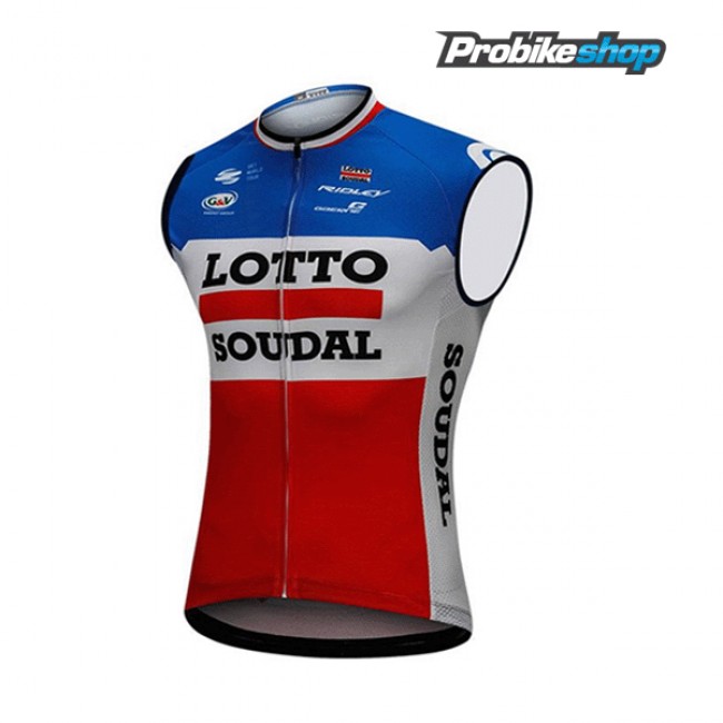 2018 Lotto Soudal blau weiß Rot Mouwloze 5FWC6 2018 Lotto Soudal blau weiß Rot Mouwloze 5FWC6