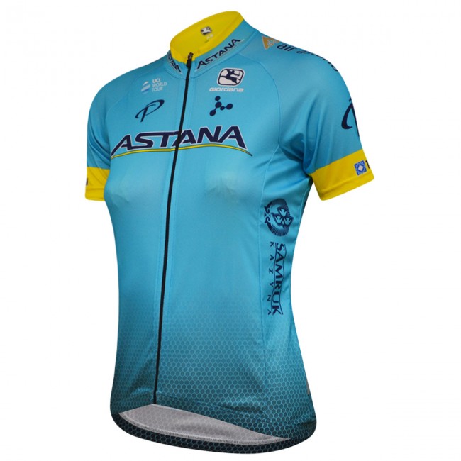 Astana 2018 Damen Fahrradbekleidung Radtrikot FISIZ Astana 2018 Damen Fahrradbekleidung Radtrikot FISIZ